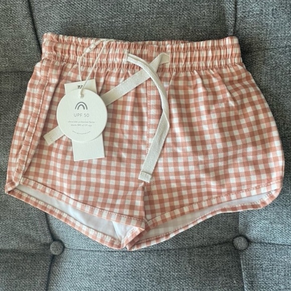 QUINCY MAE BOYS SWIM SHORTS RACE CAR